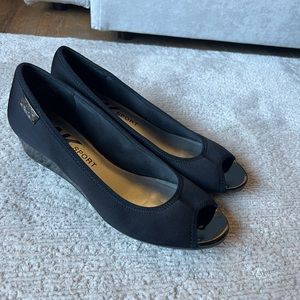 Anne Klein Sport Peep Toe Wedge